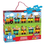 Tappeto puzzle 48 pezzi numeri allegri 90x60cm