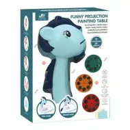 Tavolo da disegno con proiettore a forma di cavallo in due varianti