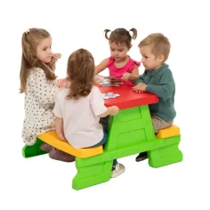 Tavolo da picnic verde 70x79x47cm immagine 2