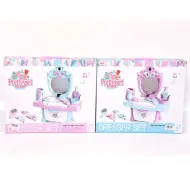 Tavolo da toeletta Pretty Girl con accessori in due varianti