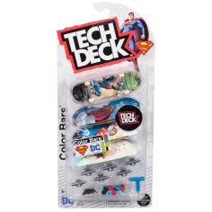 Tech Deck: set da 4 fingerboard Superman - Spin Master