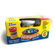 Tempera bianca in barattolo 6x35 gr - Carioca