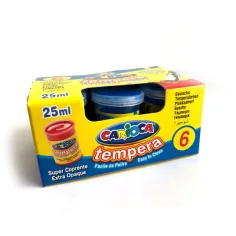 Tempera blu in barattolo 6x35 gr - Carioca immagine 2