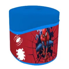 Temperino a due fori con contenitore in plastica degli Avengers con motivo di Spider-Man immagine 2