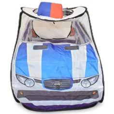 Tenda da gioco a forma di auto della polizia con finestre a rete 99x50x50cm immagine 5