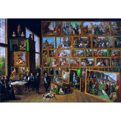 Teniers: Collezione darte dellarciduca Leopoldo Museo HQC puzzle 2000 pezzi - Clementoni immagine 2