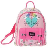 Tesoro: Zaino Rosa Girl Power 20x10x25cm
