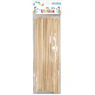 The Littlies: Bastoncini di legno naturali appuntiti set da 50 pezzi 25cm