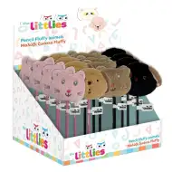 The Littlies: Matita con testa di animale morbida, vari tipi, 1 pezzo