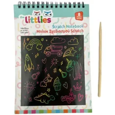 The Littlies: Quaderno creativo per realizzare disegni raschiati