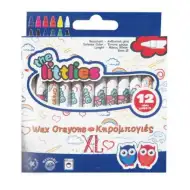 The Littlies: Set di 12 pastelli a cera colorati XL