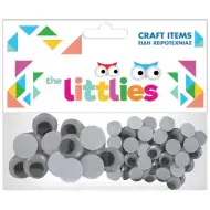 The Littlies: Set di 40 occhi di plastica in dimensioni 20x15mm e 20x20mm.