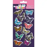 The Littlies: Set di adesivi 3D a farfalla su foglio 10x22cm
