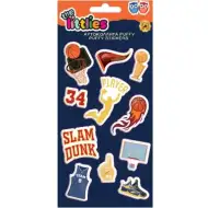 The Littlies: Set di adesivi 3D a forma di pallacanestro su foglio 10x22cm
