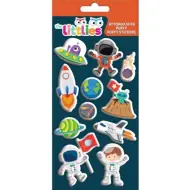 The Littlies: Set di adesivi 3D soffici Spazio 10x22cm