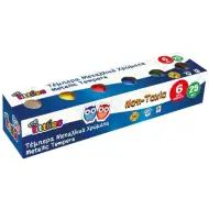 The Littlies: Set di tempere metallizzate 6 pezzi da 25ml