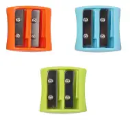 The Littlies: Temperamatite in plastica a 2 fori in diverse varianti