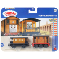 Thomas Deluxe Locomotiva Confezione Doppia Toby e Henrietta - Mattel