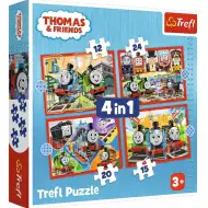 Thomas la locomotiva a vapore puzzle 4 in 1 - Trefl