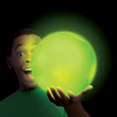 Tiny Glowzilla Wubble palla di bolle al neon luminosa verde 30cm immagine 2