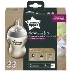 Tommee Tippee: Closer To Nature biberon ANTI-COLICA 260 ml set da 2 pezzi (0 mesi+)