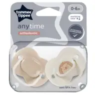 Tommee Tippee: Set di 2 succhietti ortodontici Anytime, disponibili in diverse varianti (0–6 mesi)