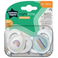 Tommee Tippee: Set di 2 succhietti ortodontici fluorescenti Night Time, in diverse varianti (6-18 mesi)