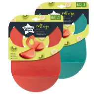 Tommee Tippee: bavaglino in silicone RollNGo con spalline, disponibile in diverse varianti