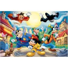 Topo Gigio - Il detective 2 in 1 puzzle e colorabile da 108 pezzi 50x35 cm - Lisciani immagine 2