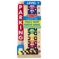 Torre parcheggio auto in legno con numeri e colori - Melissa &amp; Doug