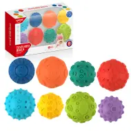 Touchball: Set di 8 palline per lo sviluppo del tatto