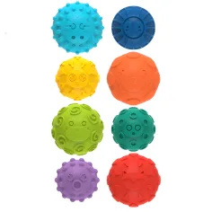 Touchball: Set di 8 palline per lo sviluppo del tatto immagine 2