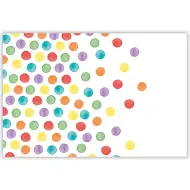Tovaglia in plastica a pois colorati – 120x180 cm