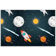 Tovaglia in plastica avventura spaziale 120x180cm