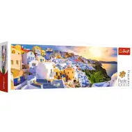 Tramonto a Santorini puzzle panoramico da 1000 pezzi - Trefl