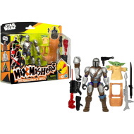 Transformers: Mix Mashers Deluxe Mandaloriano e Grogu con accessori - Hasbro