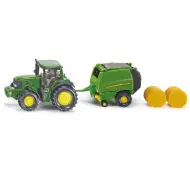 Trattore John Deere SIKU con rotopressa 1/72
