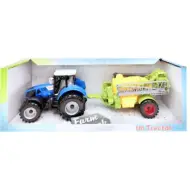 Trattore agricolo con rimorchio irroratore in diverse varianti.