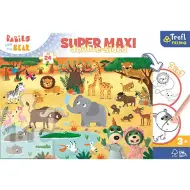 Treflik safari SuperMaxi puzzle 3 in 1 a doppia faccia da 24 pezzi