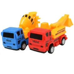 Truck Working: set di giocattoli da costruzione a 7 pezzi con auto, veicoli e accessori a volano immagine 4