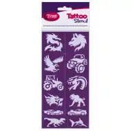 TyToo: Power Pack set di stencil per tatuaggi glitter per ragazzi