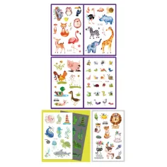 TyToo: Set di adesivi per tatuaggi di animali da 69 pezzi immagine 2