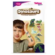 TyToo: Set di adesivi per tatuaggi di dinosauri da 40 pezzi