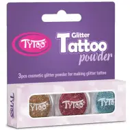 TyToo: Set di glitter color champagne, salmone e blu scuro 3x2,5ml