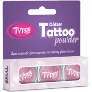 TyToo: Set di glitter color rosa baby 3x2,5ml