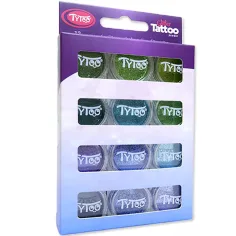 TyToo: Set di glitter in polvere colori freddi 12 x 2,5 ml