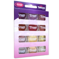 TyToo: Set di glitter in polvere, tonalità calde, 12 x 2,5 ml