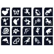 TyToo: Set di stencil Ini-mini da 20 pezzi