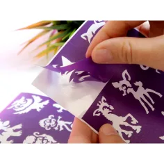 TyToo: Set di stencil per tatuaggi glitter con animali del bosco, 26 pezzi immagine 2