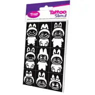 TyToo: Set di tatuaggi glitter Labubu, 9 pezzi
